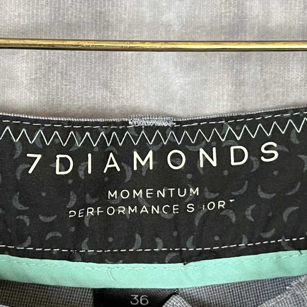 7 Diamonds Shorts Gray Momentum Performance‎ Hybrid 10